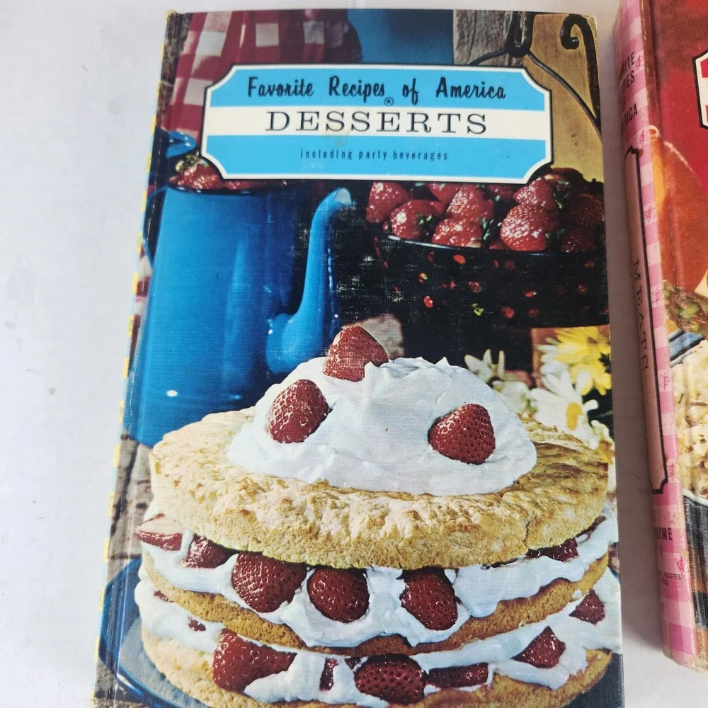 Vintage Favorite Recipes of America 4 Volume Cookbook Set with Slipcase Retro
